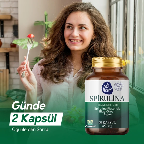 Spirulina Içeren 60 Kapsül 660 Mg Takviye Edici Gıda - Resim 4