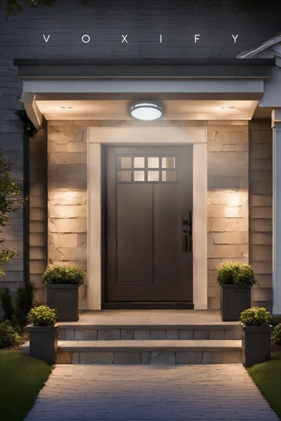 Voxify Yeni Model Led Panel Armatür Glop Su Geçirmez Hol Banyo Balkon Koridor Wc İç Ve Dış Mekan Beyaz Işık - 3