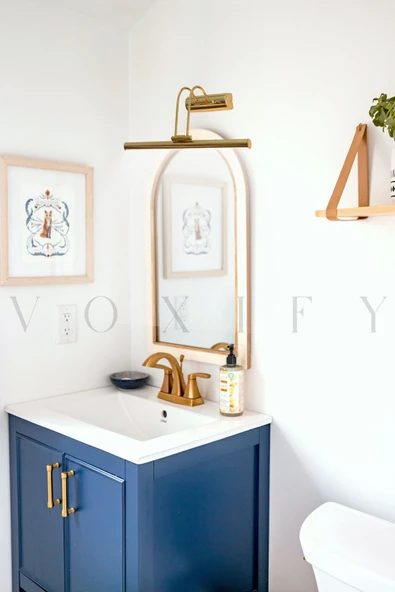 Voxify Gold Kuğu Aplik Oynar Başlıklı Beyaz Işık Şık Tasarım Dekoratif Dizayn Banyo Ayna Aydınlatma