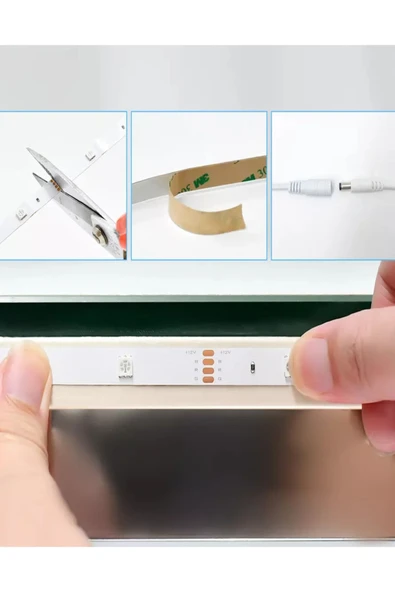 Voxify Modern Lambader Oda Aydınlatma Sistemi Rgb 5 Mt Kumandalı Led Işık Kolay Montaj - 2