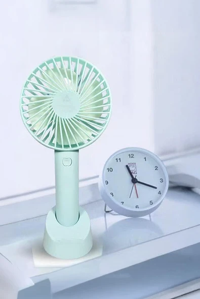 Voxify Mini Fan Masaüstü Taşınabilir Stantlı Vantilatör 2si 1 Arada Taşınabilir Masaüstü Fan Süper Sessiz - 4