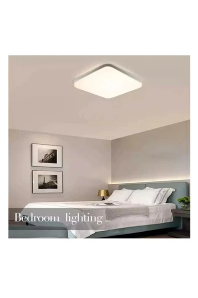 luxshome Tavana Sıfır Kare Led Panel Spot Lamba Glop Aplik Armatür Avize 6500k Beyaz Renk Koridor Balkon Hol - 4
