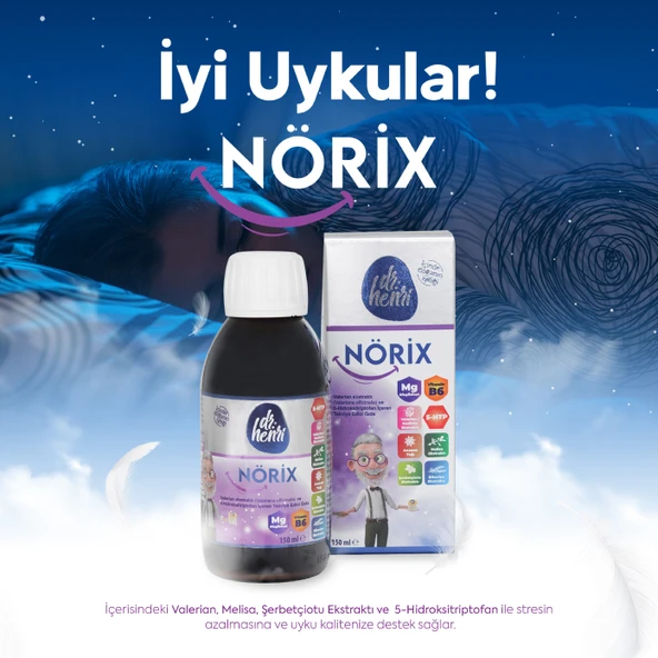 Nörix Şurup Valerian Ekstraktı Ve 5-hidroksitriptofan Içeren Takviye Edici Gıda - Resim 3