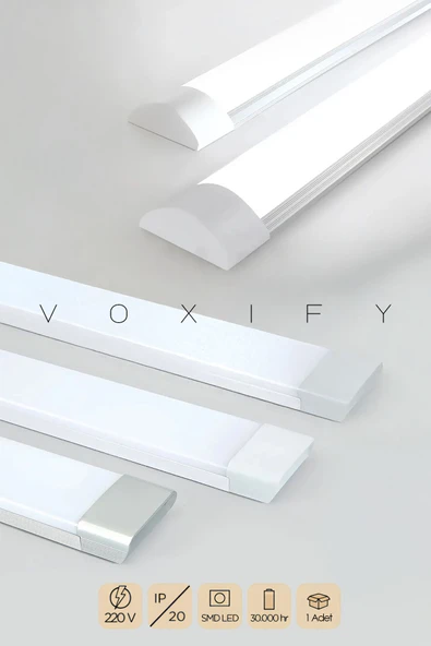 Voxify 120 Cm 40w Beyaz Led Yatay Bant Armatür Kaliteli Aydınlatma