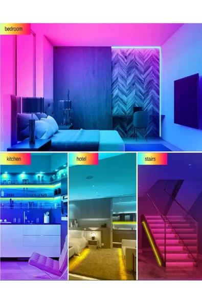 Voxify Oda Aydınlatma Sistemi Full Rgb Animasyon Model Rgb-animasyonlu Kumandalı