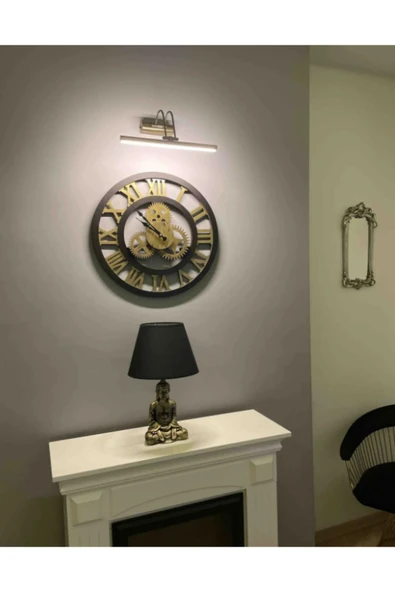 luxshome Eskitme Kasa Sarı Işık Elektrikli Banyo Duvar Ayna Tablo Aydınlatma Flüt Kuğu Aplik Ledli Aplik 3200 - 4