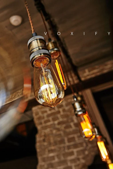 Voxify 3 Adet Dekoratif Retro Rustik Ampül E27 Standart Duy 220v Avize Ev Cafe Aplik Abajur Tavan Ampülü - 3