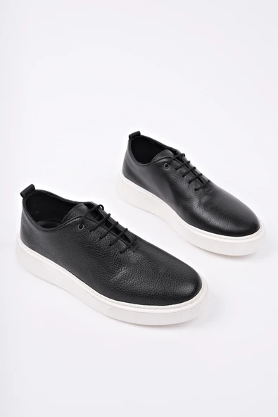 Muggo SEBASTİAN Bağcıklı Hakiki Deri Erkek Günlük Casual Ayakkabı - 12