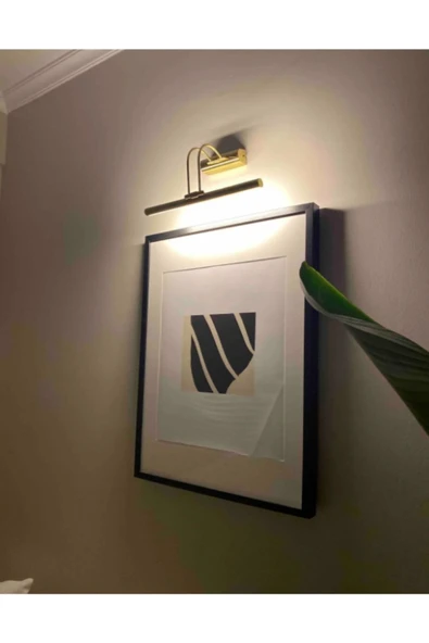 Voxify Gold Kasa Beyaz Işık Banyo Duvar Ayna Tablo Aydınlatması Flüt Aplik Kuğu Aplik Led Aplik - 2