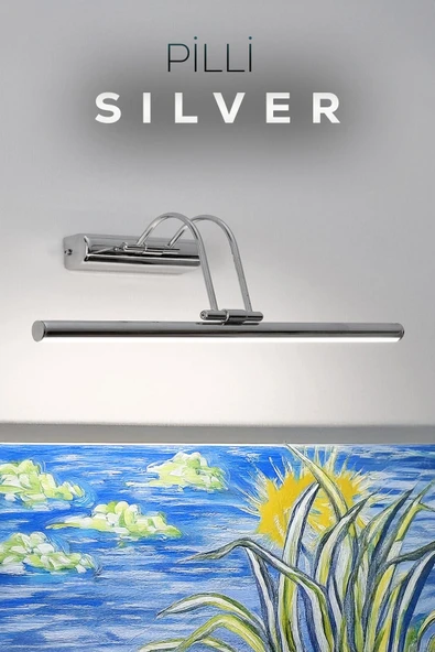 Voxify Pilli Silver Beyaz Işık Duvar Apliği Banyo Aydınlatma Ayna Üstü Led Tablo Aplik A+ Loş Işık 6500K