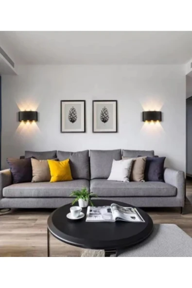 Voxify Otel Kafe Restourant Bar İşyeri Yatak Odası Koridor Dekoratif Modern Çift Yönlü Led Aplik Gün Işığı - 4
