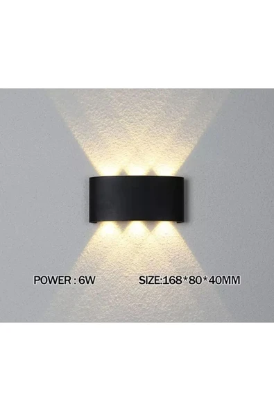 Voxify Dekoratif Modern 1. Sınıf Kalite Çift Yönlü Led Aplik Sarı Işık Otel Kafe Restourant Ofis Dükkan - Resim 3