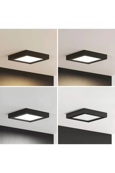 Voxify 20x20cm Metal Kasa Led Panel A Kalite Aydınlatma 18w Oturma Odası Aydınlatma Lambader - 8