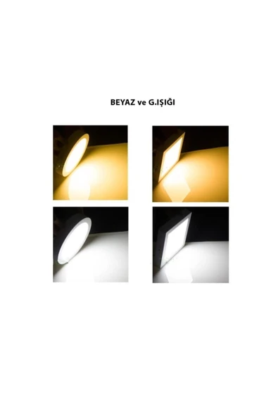 25ledaydınlatma 24 Watt Kare Sıva Üstü Led Panel - Beyaz Işık - 24w - 2