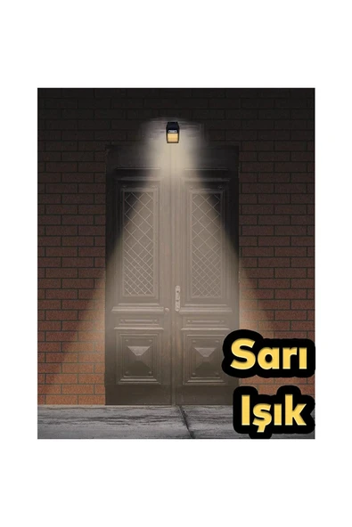 Voxify 5w Hareket Sensörlü Güneş Enerji Şarjlı Dış Mekan Led Aplik Aydınlatma Duvar Balkon Veranda Lambası - 3