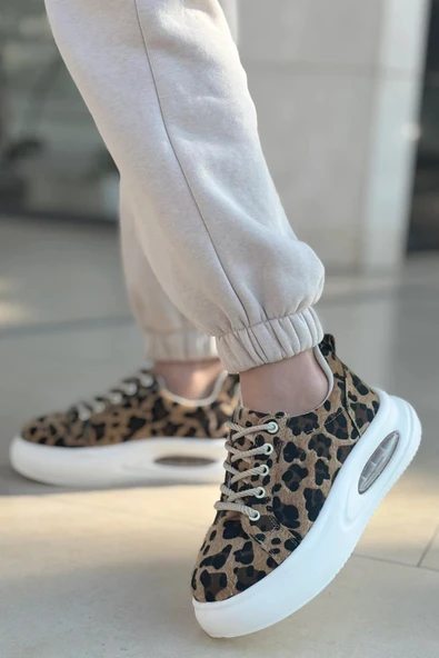 Günlük Kadın Sneaker Örgü Bağcıklı Hafif Kalın Yüksek Balon Taban Yürüyüş Spor Ayakkabı 5750 - 5