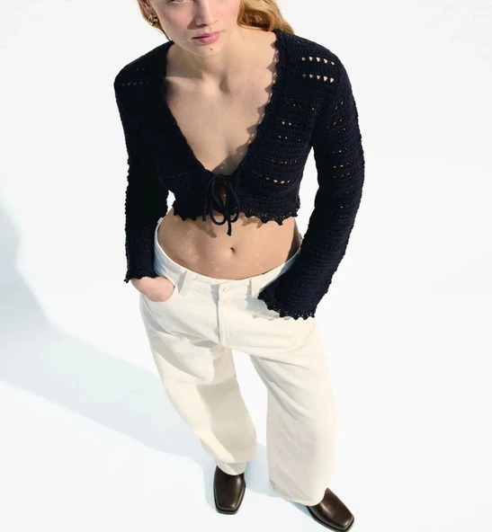 Ajurlu Rustik Hırka - 2