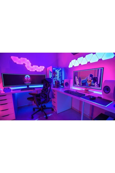 Voxify Bilgisayar Masası RGB Aydınlatma Sistemi Oyuncu Masası Kumandalı Led Aydınlatma - 3