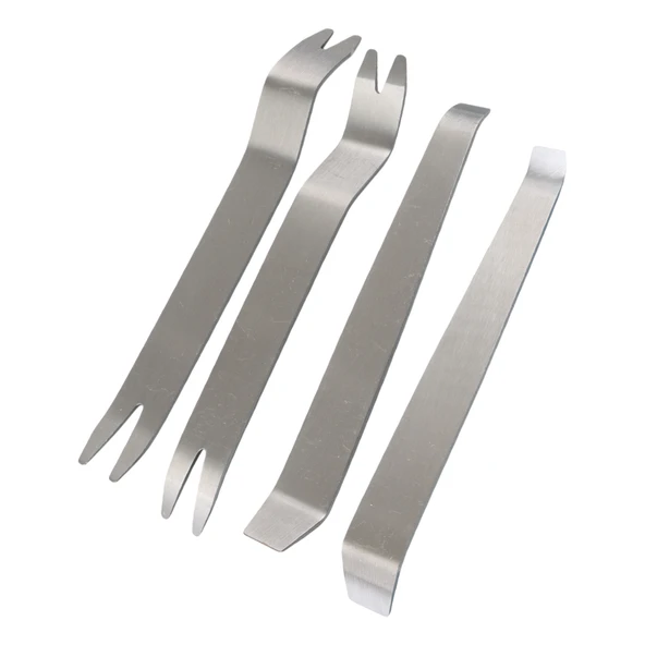 Ayt Carstar HM-398Y Araç İçi Ses Sistemi Sökme Lastik Sökme Oto Kapı Düzeltme Çıkarma Seti Paslanmaz Çelik 6 Farklı Aparat - 4