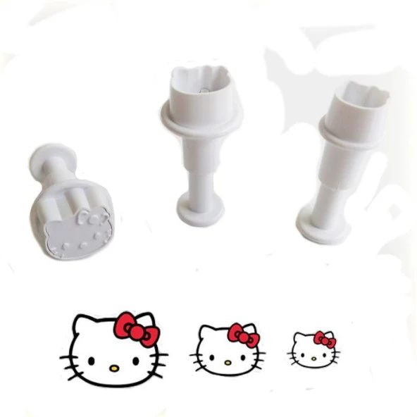 Mini Hello Kitty Enjektörlü (Basmalı) Kopat 3 lü