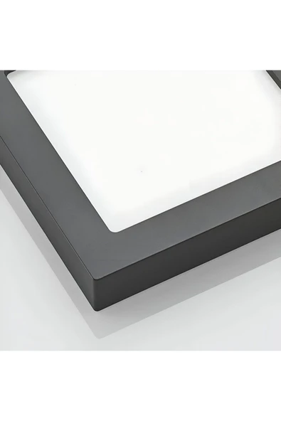 Voxify Led Panel 20x20cm Metal Kasa Aydınlatma 18w Oturma Odası Aydınlatma Gün Işığı - 5