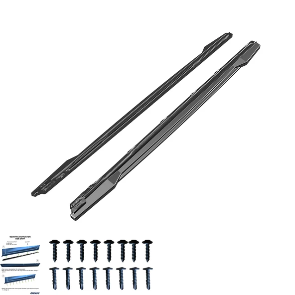 AUDI SQ5 / Q5 S-Line ( SUV / Sportback ) Mk2 Makyajlı 2020-2024 Marşpiyel Altı Lip (2 Pcs) - Resim 4