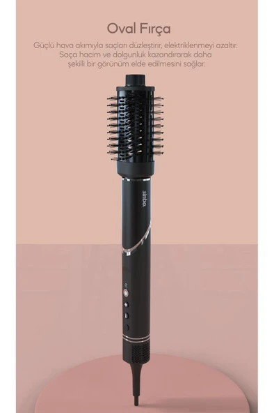 Sinbo SHD-1720 - VolumAir 5 In 1 Katlanabilir Air Saç Kurutma ve Şekillendirme Sistemi - 5