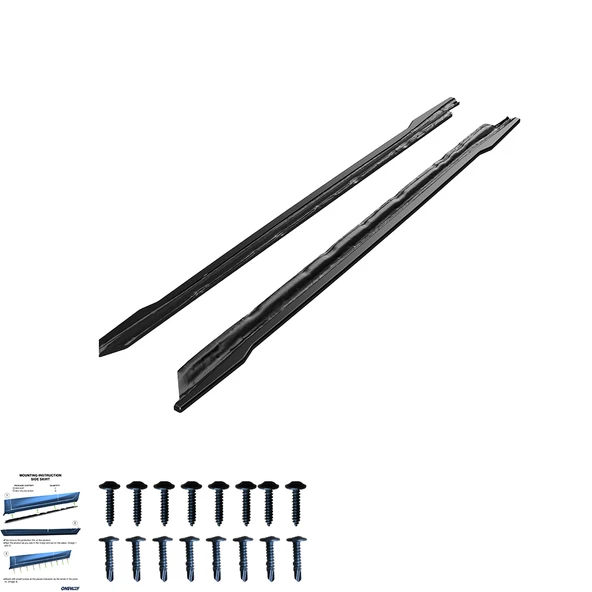 AUDI A3 8Y ( Sedan/Sportback ) 2020-2024 Marşpiyel Altı Lip (2 Pcs) - Resim 3
