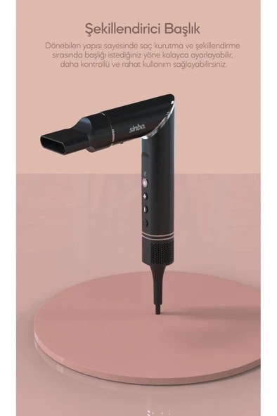 Sinbo SHD-1720 - VolumAir 5 In 1 Katlanabilir Air Saç Kurutma ve Şekillendirme Sistemi - 7