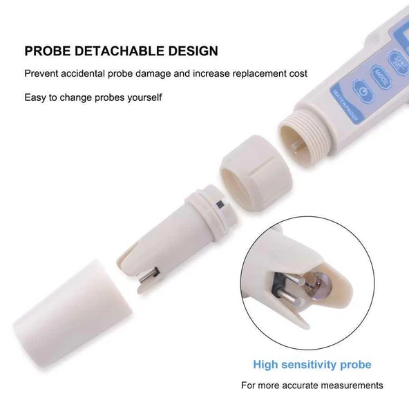 PH-3508 4'ü 1 arada PH Metre TDS EC ve Sıcaklık Ölçer - 4