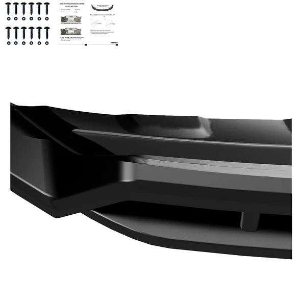 VW Touareg Mk3 Makyajlı R-Line 2024 sonrası Ön Lip 2 Parça - Resim 4