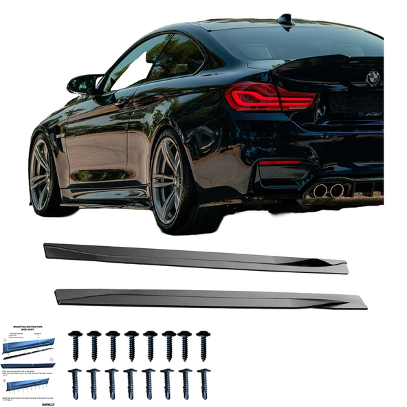 BMW M4 F82 2014-2021 Marşpiyel Altı Lip (2 Pcs)