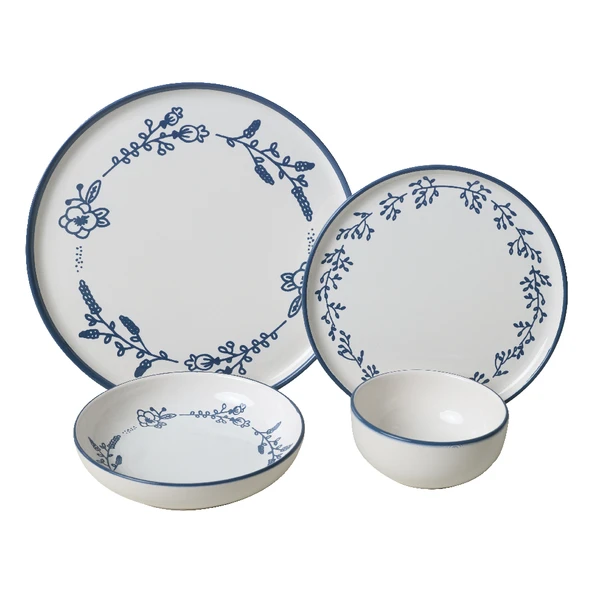 Keramika Blue Bloom Yemek Takımı 24 Parça 6 Kişilik 22810-11-12 - 10
