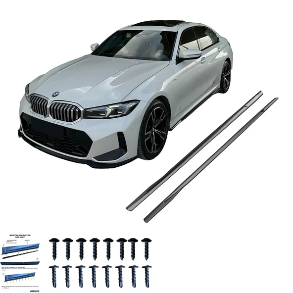 BMW 3 Series G20/G21 M-Pack 2018+ Marşpiyel Altı Lip / BMW 3 Series M340i G20/G21 M-Pack 2018+ Marşpiyel Altı Lip (2 Pcs)