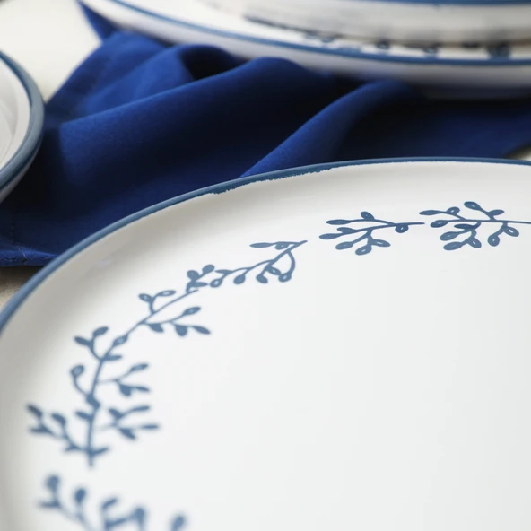 Keramika Blue Bloom Yemek Takımı 24 Parça 6 Kişilik 22810-11-12 - 5