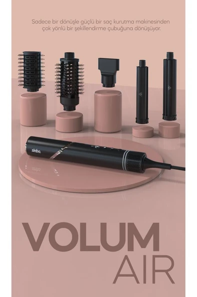 Sinbo SHD-1720 - VolumAir 5 In 1 Katlanabilir Air Saç Kurutma ve Şekillendirme Sistemi - 3