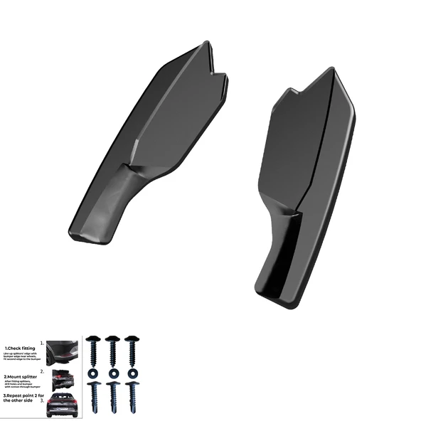 VW Golf R MK8 2020-2024 Sağ Sol Flap / VW Golf R MK8 Makyajlı 2024+ Sağ Sol Flap (Sadece Şununla Uyumludur / RV21.020) (2 Pcs)