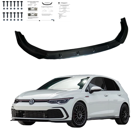 VW Golf MK8 GTI / GTE / R-Line 2020-2024 Ön lip - 3