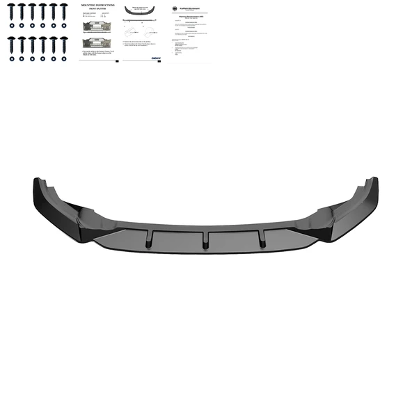 VW Golf Mk7 R 2013 - 2016 Ön lip Version 2 - 4