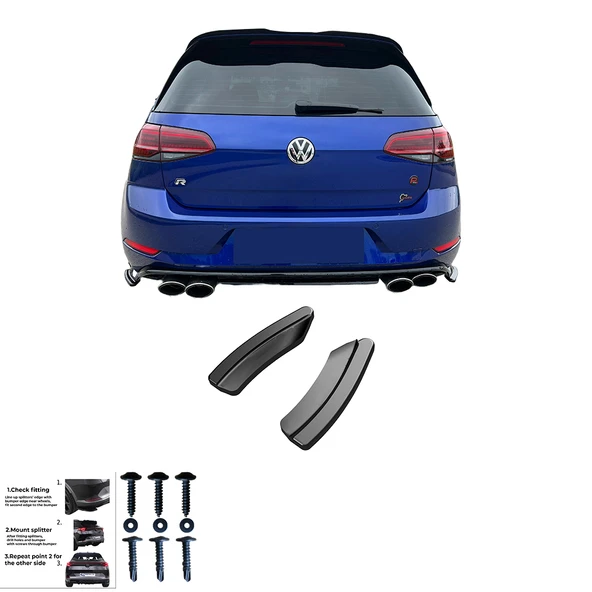 VW Golf Mk7.5 R 2017-2020 Sağ Sol Flap (2 Pcs) ürün görseli 1