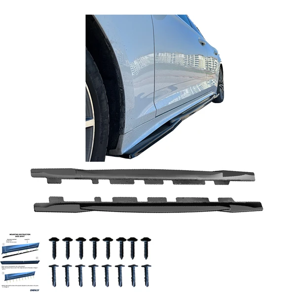 AUDI S5 Sportback F5 Makyajlı 2020-2024 Marşpiyel Altı Lip / AUDI A5 S-Line Sportback F5 Makyajlı 2019-2024 Marşpiyel Altı Lip (2 Pcs) - Resim 3