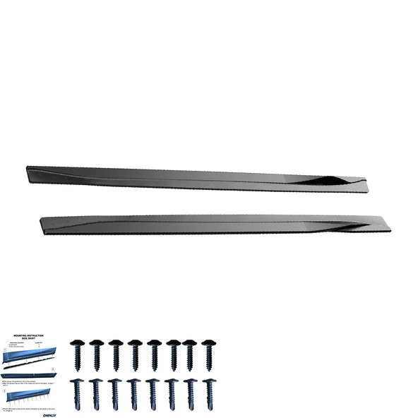BMW M4 F82 2014-2021 Marşpiyel Altı Lip (2 Pcs) - 3