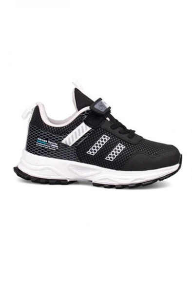 Ndrops 05 Anorak Çocuk Sneakers Ayakkabı 26-30 Siyah Beyaz - 3