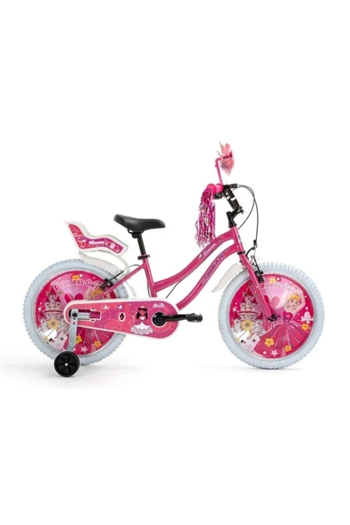 Bisan BİSAN QUEEN KIZ ÇOCUK BİSİKLETİ 30CM V 20 JANT METALİK PEMBE PEMBE