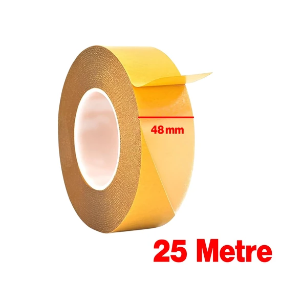 Şeffaf Çift Taraflı Filmik Film Bant Şerit Montaj Bandı 48 mm x 25 Metre Çok Amaçlı Güçlü 1 Adet - 2