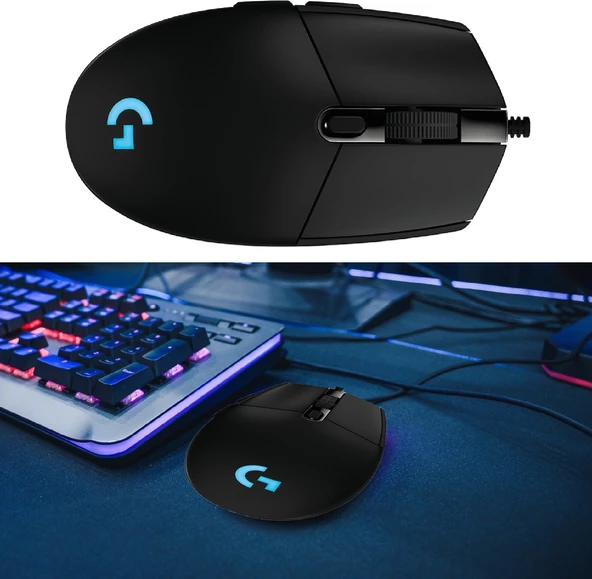 Logitech G102 6 Düğmeli 6000 Dpı Optik USB Kablolu Oyun Faresi - Siyah (Yurt Dışından) - 4