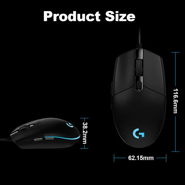Logitech G102 Kablolu Gaming Mouse Optik Ayarlanabilir (Yurt Dışından) - 4