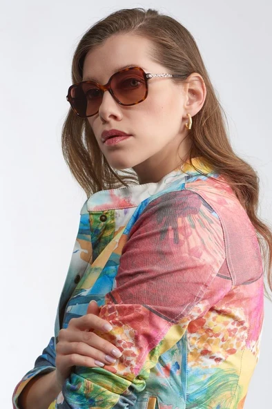 SWAROVSKI SK 0265/S COL 052F 55-16-140 KADIN GÜNEŞ GÖZLÜĞÜ - Resim 3