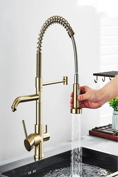 Gold Spiralli Aritmalı Mutfak Bataryası