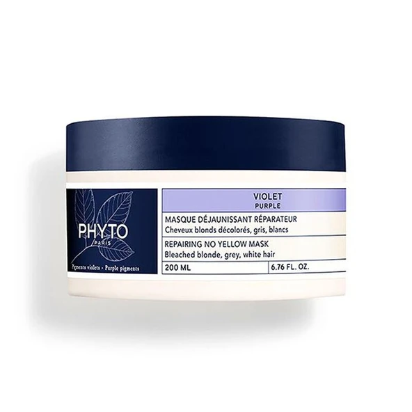 Phyto Purple Repairing No Yellow Mask - Mor Maske - 200 ml